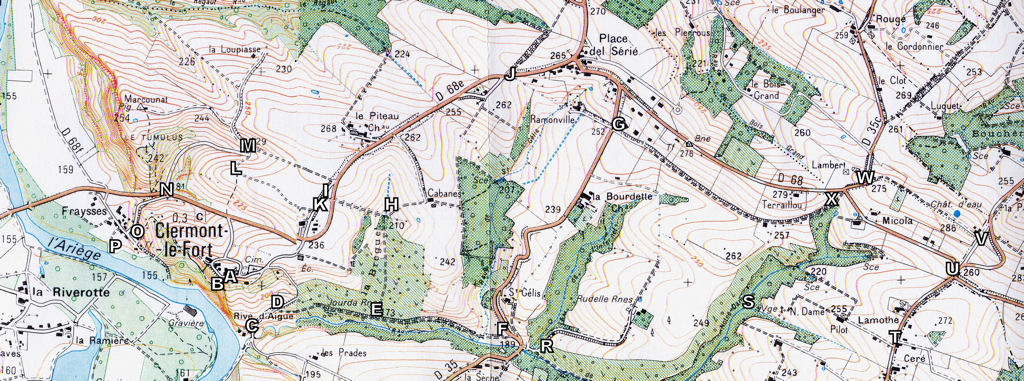 Carte Clermont-le-Fort